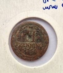 Munster Statele Germane 2 Pfenning km # 337 moneda cupru rara