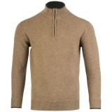Jack Pyke Ashcombe Pulover 100% l&acirc;nă de miel cu fermoar, culoare bej