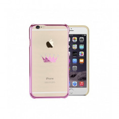 Husa capac astrum crown apple iphone 6/6s pink swarovski foto