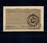 Romania 1917 - 25 bani, ocupatia germana, BGR, stampila, aUNC