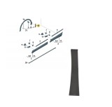 Bandou aripa, ornament fata VW TIGUAN, 05.2016-12.2020, partea stanga, original, aripa fata,
