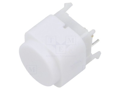 Comutator SPST LED galben 0,03A 28VDC THT E-SWITCH foto