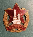 Insigna Fruntas in productie industriala de petrol chimie si gaz metan