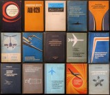 LOT 15 carti AVIATIE, AERONAUTICA, Tehnica MOTOARE cu REACTIE AVION, Turbine cu Gaze, Mecanica Calcul Motor. Anii &rsquo;70 Limba Rusa. Stare buna/utilizata