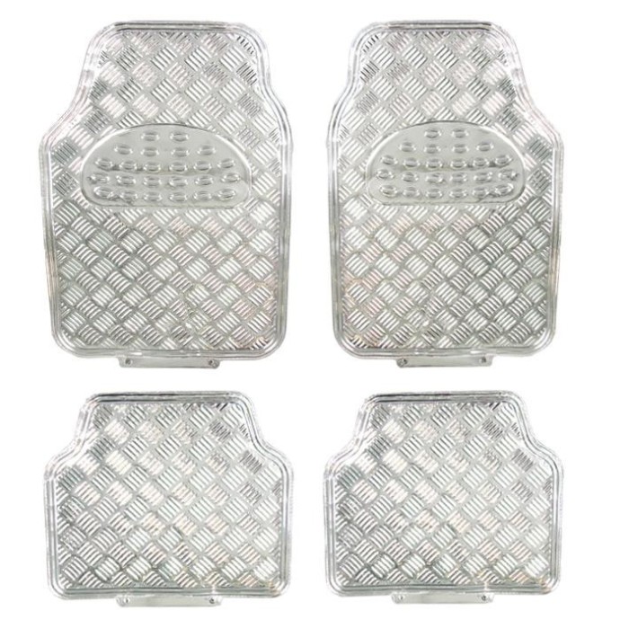 Covorase Auto Universale, model Diamond, culoare Crom Argintiu FAVLine Selection