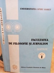 Ioan N. Rosca - Sinteze anul I. Facultatea de filosofie si jurnalism