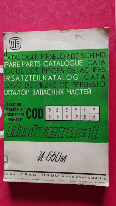 Catalogul pieselor de schimb Tractor Universal U 650 M UTB