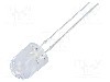 Dioda LED, 8mm, albastru (ice blue), 10cd, 18mA, 5,5...20V, OPTOSUPPLY - OSB64L8B31B-CRLED18