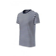 Tricou barbati alb cu dungi TR009