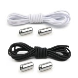 Cumpara ieftin Set 2 sireturi elastice cu sistem de prindere si capsula metalica , Inchidere rapida fara legare, potrivite pentru toate tipurile de incaltaminte