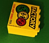 Piesă cărămidă galbenă Lego vintage de colecție 3 cm/4 cm Legoland Dubai 2019, suvenir tur fabrică