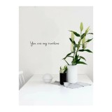 Cumpara ieftin Sticker Perete Autocolant Scris 10x55cm "You are my Sunshine" - 26352