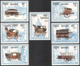 Cambodge 1989 - Calești, transport, serie neuzata
