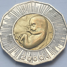 25 Kuna 2000 Croatia, Human Fetus, km#65