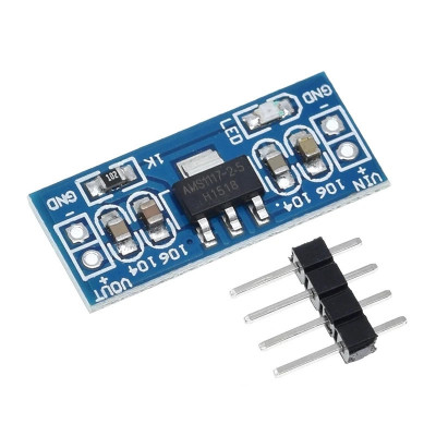 Modul convertor regulator de tensiune 2.5V cu AMS1117, intrare DC 4-12V foto