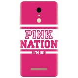 Husa silicon pentru Xiaomi Remdi Note 3, Pink Nation