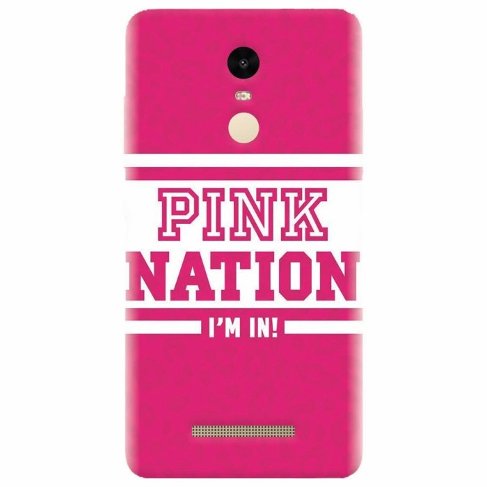 Husa silicon pentru Xiaomi Remdi Note 3, Pink Nation