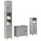 vidaXL Set mobilier de baie, 3 piese, gri beton, lemn compozit 3324945