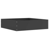 vidaXL Margine pentru gazon Negru 50 x 50 x 13 cm Oțel 874716