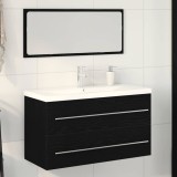 Cumpara ieftin Dulap pentru Chiuveta de Baie 3 buc. Stejar Negru