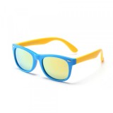 Ochelari De Soare Copii Techsuit D802, Polarizati, Protectie UV, Albastri Galbeni
