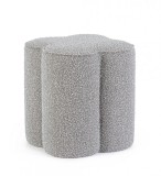 Cumpara ieftin Taburet textil gri Cointa 40x40x45 cm