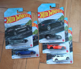 Machete HotWheels - set Luxury Sedans complet (Tesla 3, Lamborghini, Panamera), 1:43