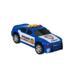 Masina de politie care emite sunete si lumineaza