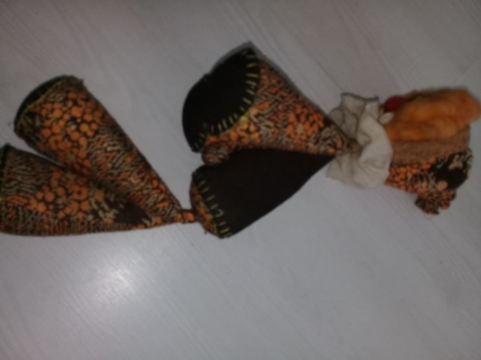 papusa veche,papusa ARLECHIN Vintage.papusa de colectie,41 CM