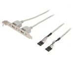Adaptor Brățară USB A cu 2 Conectori 5pin 1m