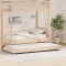 vidaXL Cadru de pat Natural Lemn de pin 75 x 190 cm Cadru de pat