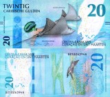 !!! CURACAO - 20 GULDENI 2025 - P 2 - UNC // NU TRIMIT PRIN CURIER