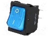 Intrerupator OFF-ON, 2 pozitii, DPST, SCI - R13-117B-01-BBL-2D-N-2