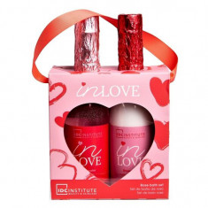 Set gel de dus si lotiune de corp In Love Rose, IDC Institute 42514, 540 ml