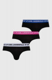 Karl Lagerfeld slip 3-pack barbati, culoarea negru