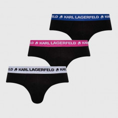 Karl Lagerfeld slip 3-pack barbati, culoarea negru