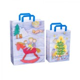 Sacosa Cadou Din Hartie - X-Mas Copii (S - 22 X 10.5 X 32Cm, 70G)