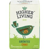Ceai Verde Chai Higher Living Eco 20 Plicuri 40g, cu Scortisoara, Ghimbir, Cardamom