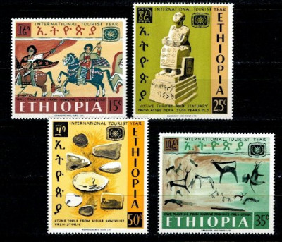 Ethiopia 1967 - Turism, artefacte, arheologie, serie neuzata foto