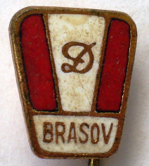 I.801 INSIGNA ROMANIA STICKPIN SPORT CLUB DINAMO BRASOV h13mm email foto