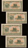 Grecia, 20 drahme 1940_UNC_Poseidon/Parthenon Atena_preț pe bucată