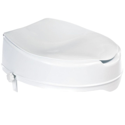RIDDER Scaun de toaletă cu capac, alb, 150 kg, A0071001 foto