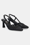 Answear Lab pantofi cu toc culoarea negru