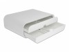 Suport Monitor Delock 18325, Alb, Max 30kg, 2 Sertare, Plastic