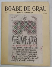 BOABE DE GRAU , REVISTA DE CULTURA , ANUL V , NR. 9 , 1935 foto