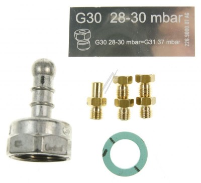 SET DUZE GAZ BUTAN G30 29-30 4G+W 4431100195 pentru aragaz, cuptor, plita ARCELIK / BEKO foto