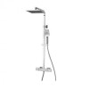 Coloana Dus Wellis Termostatica Cascade Reglabila Inaltime Otel Cromat Anticalcar
