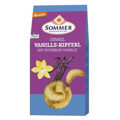 Fursecuri Vegane cu Spelta si Vanilie Demeter Bio 150 grame Sommer foto