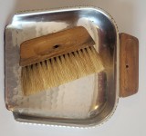 Set foarte vechi perie si faras pentru firimituri, pentru masa