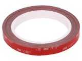 Bandă Acrilică Gri 12mm x 5m 230&deg;C